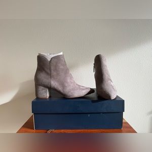 NEW Cole Haan - Elyse Bootie (60mm) in Stormcloud Suede 7B